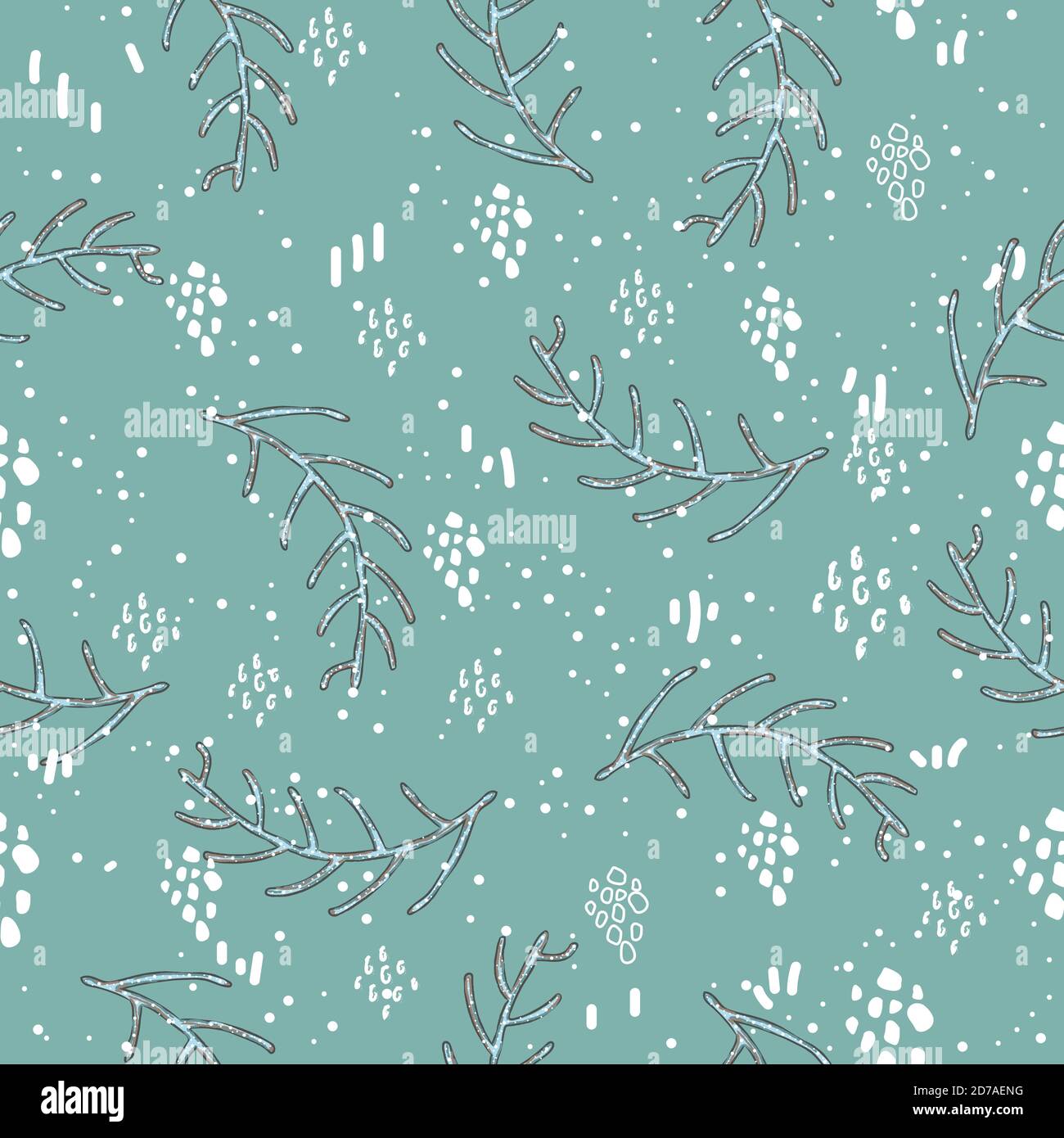 Seamless Winter Pattern. Merry Christmas Texture. Vector Illustration ...