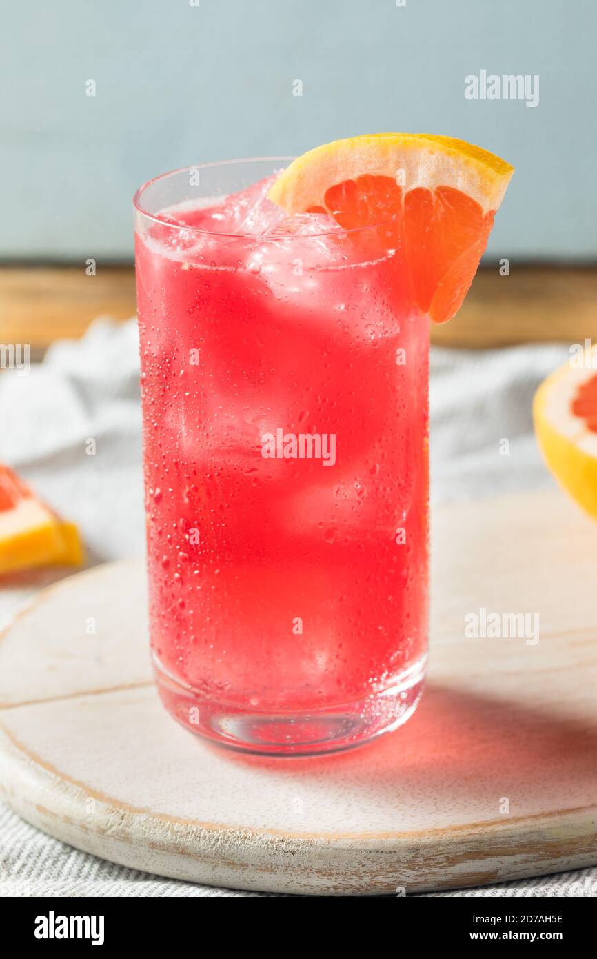 Boozy Refreshing Sea Breeze Cocktail with Grapefruit and Vodka Stock Photo