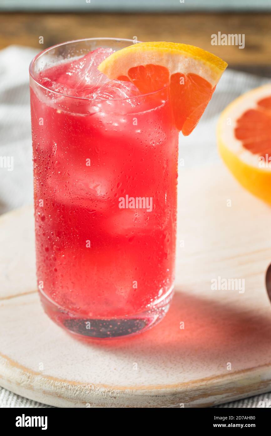Boozy Refreshing Sea Breeze Cocktail with Grapefruit and Vodka Stock Photo