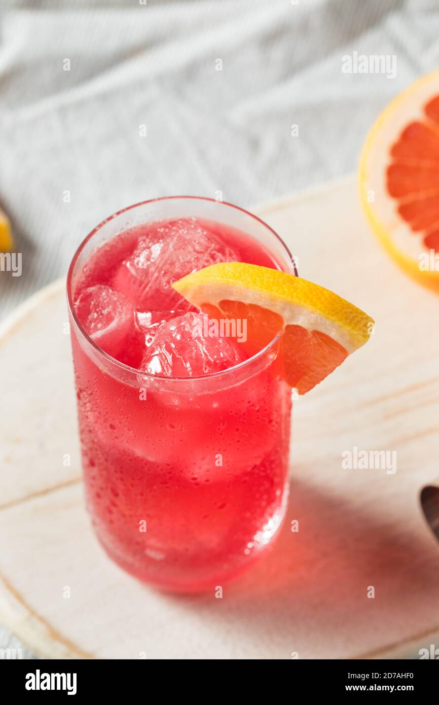 Boozy Refreshing Sea Breeze Cocktail with Grapefruit and Vodka Stock Photo