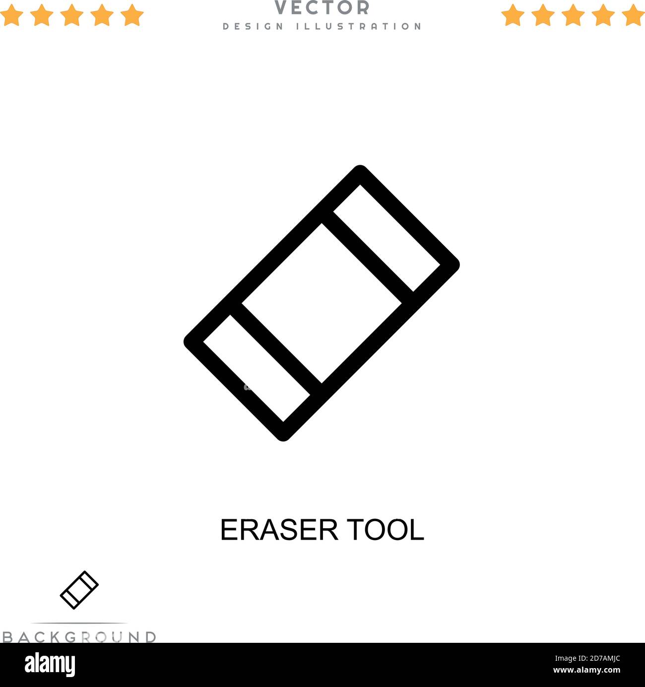 Eraser tool icon. Simple element from digital disruption collection
