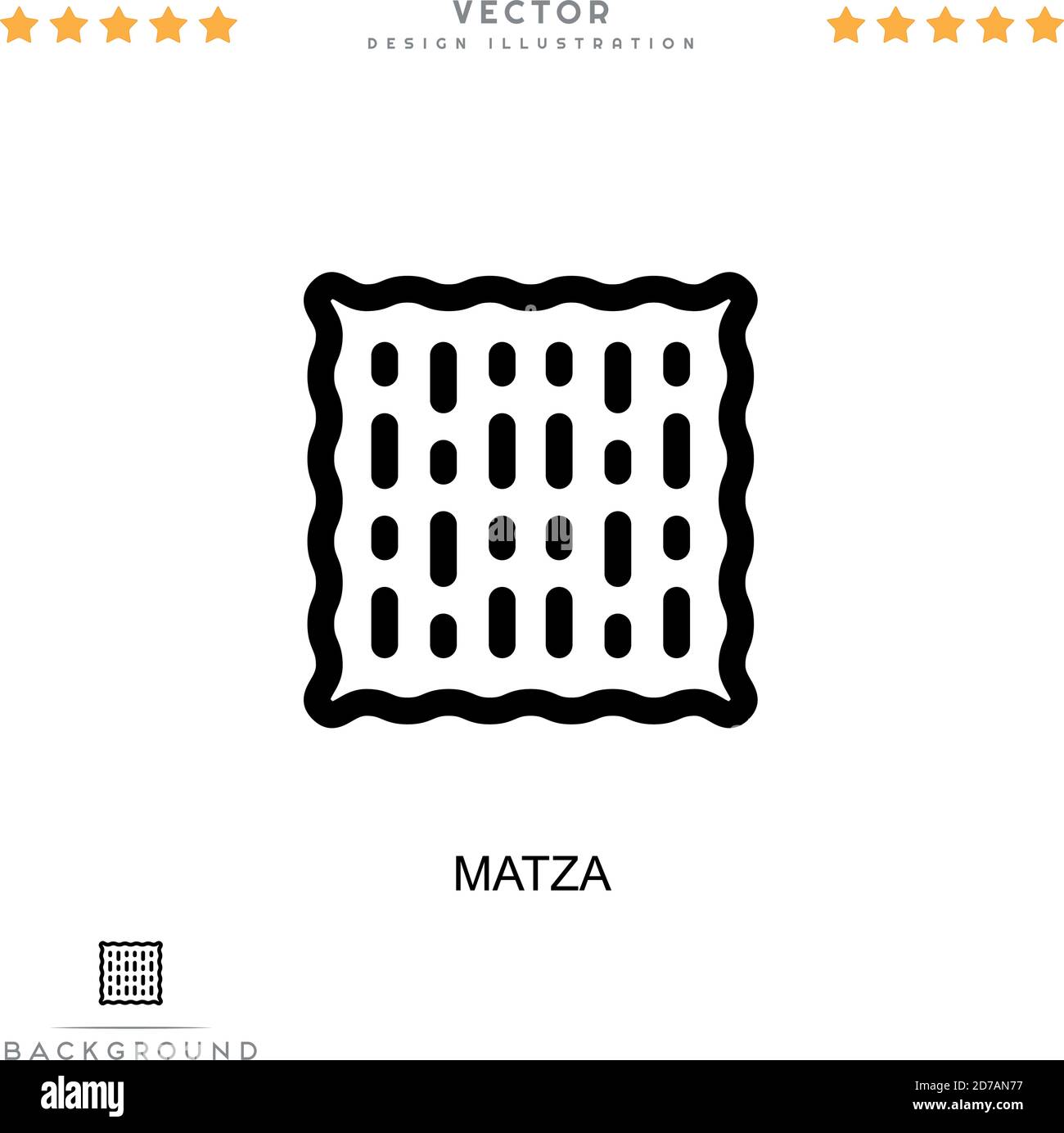 Matza icon. Simple element from digital disruption collection. Line ...