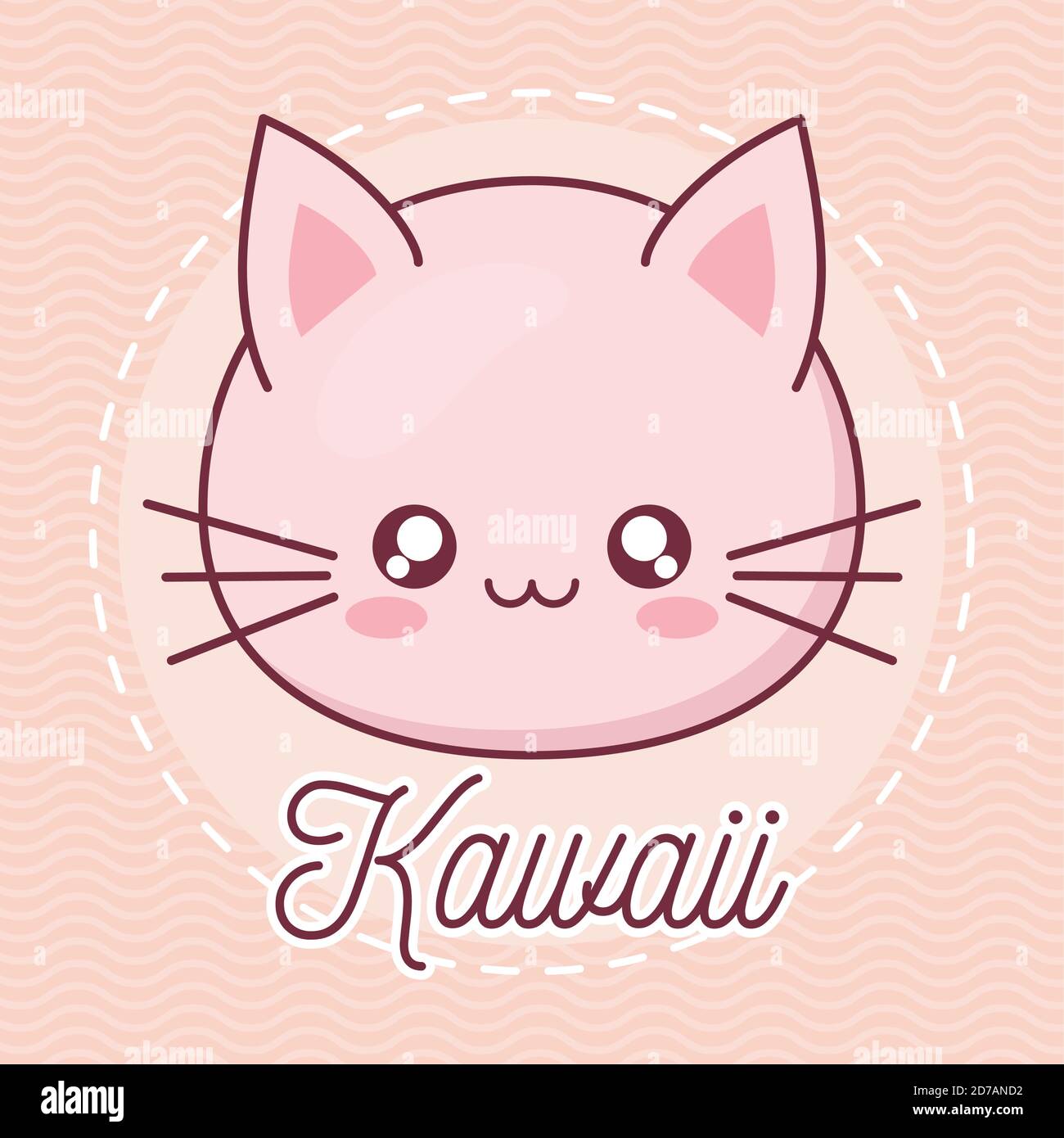 Kawaii cat animal cartoon vector design Stock Vector Image & Art - Alamy