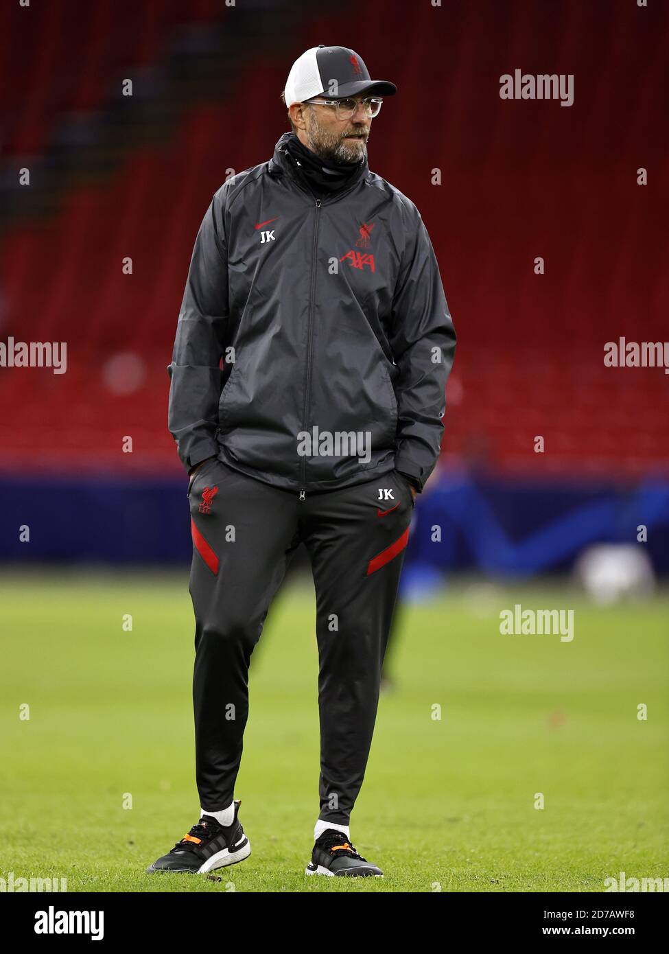 Liverpool manager Jurgen Klopp prior to the beginning of the UEFA Champions  League Group D match at the Johan Cruyff Arena, Amsterdam Stock Photo -  Alamy