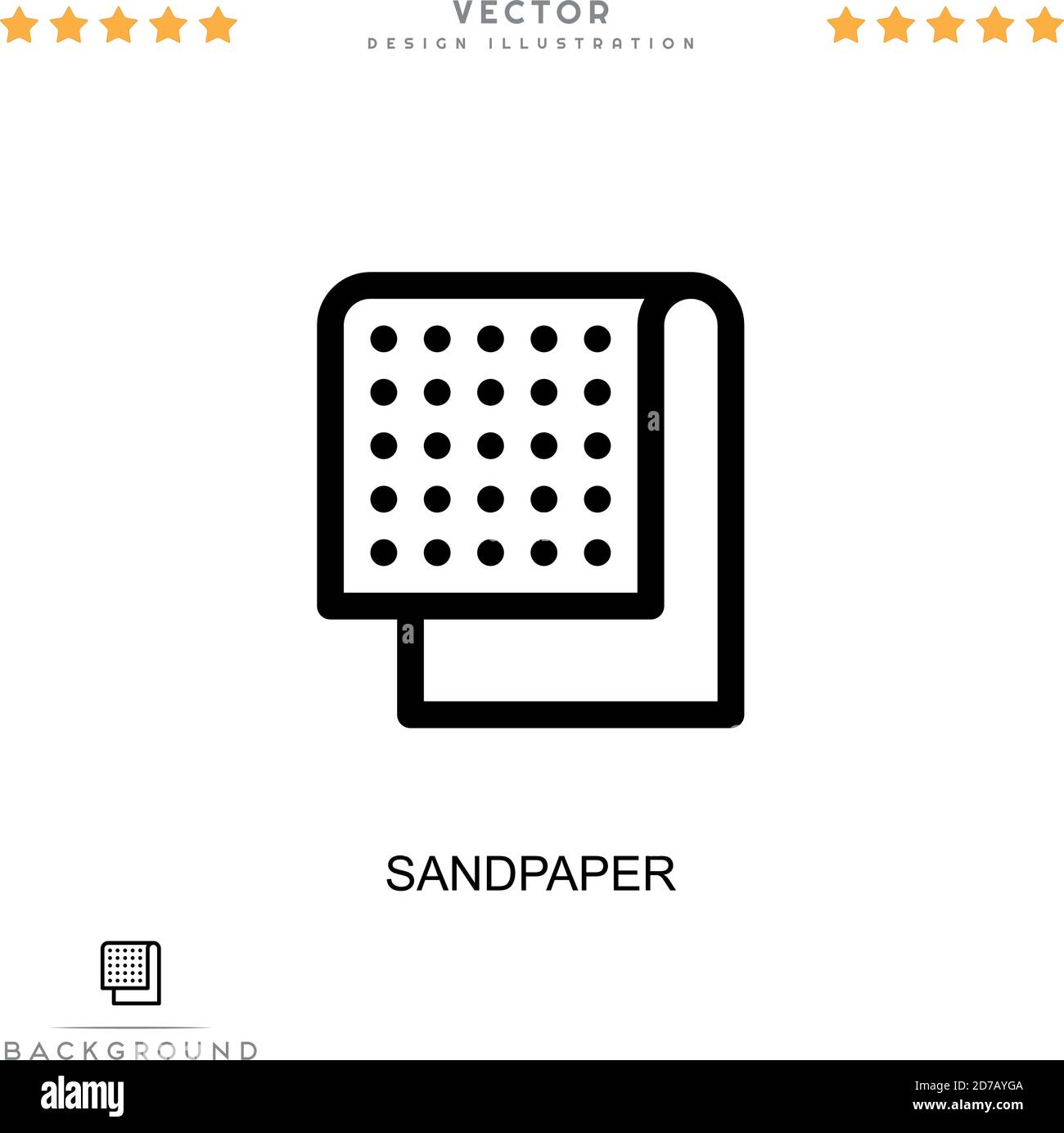 Sandpaper icon. Simple element from digital disruption collection. Line