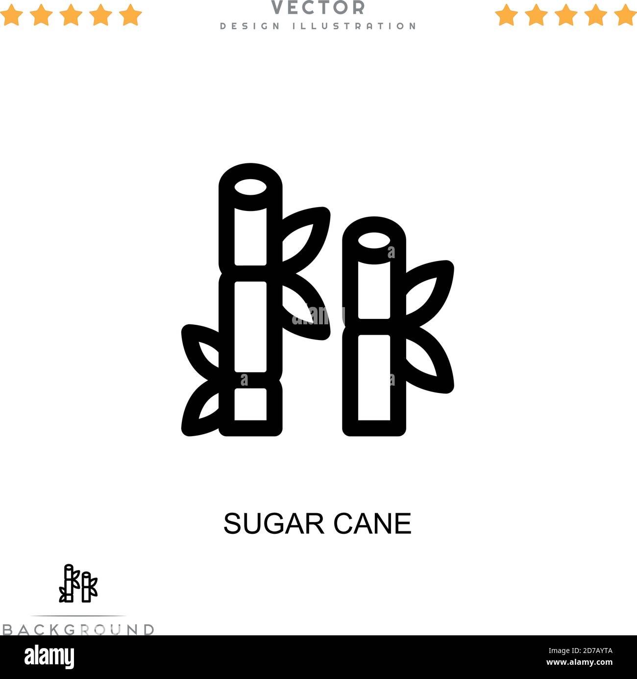 Sugar cane icon. Simple element from digital disruption collection