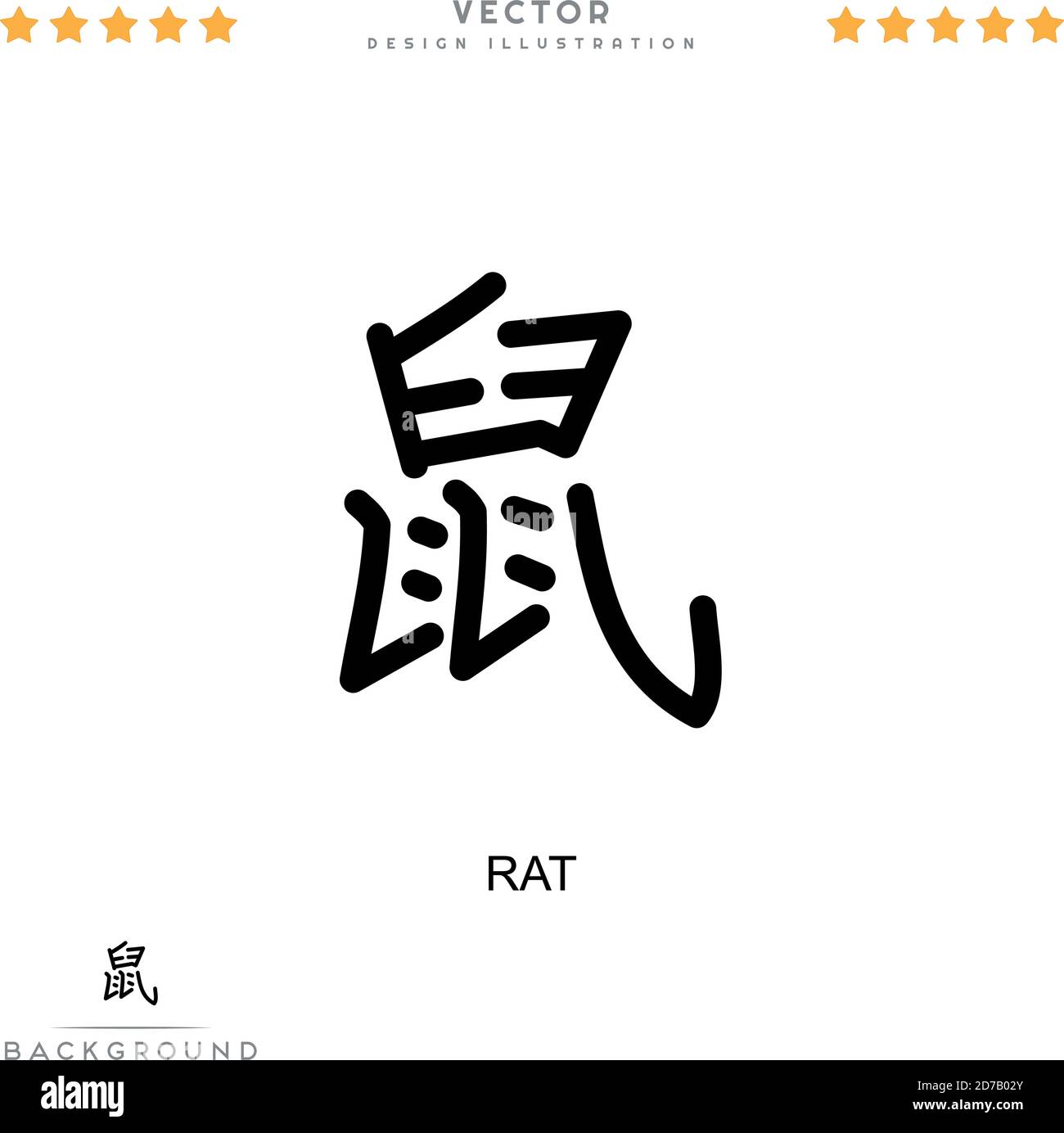 Rat icon. Simple element from digital disruption collection. Line Rat ...