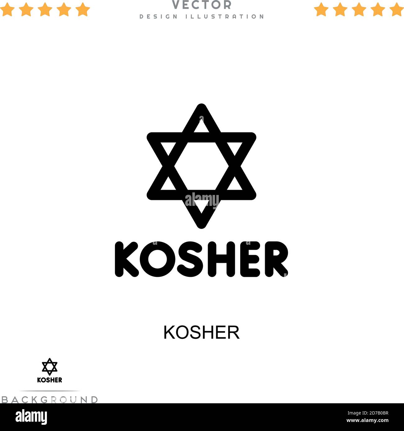 Kosher icon. Simple element from digital disruption collection. Line Kosher icon for templates