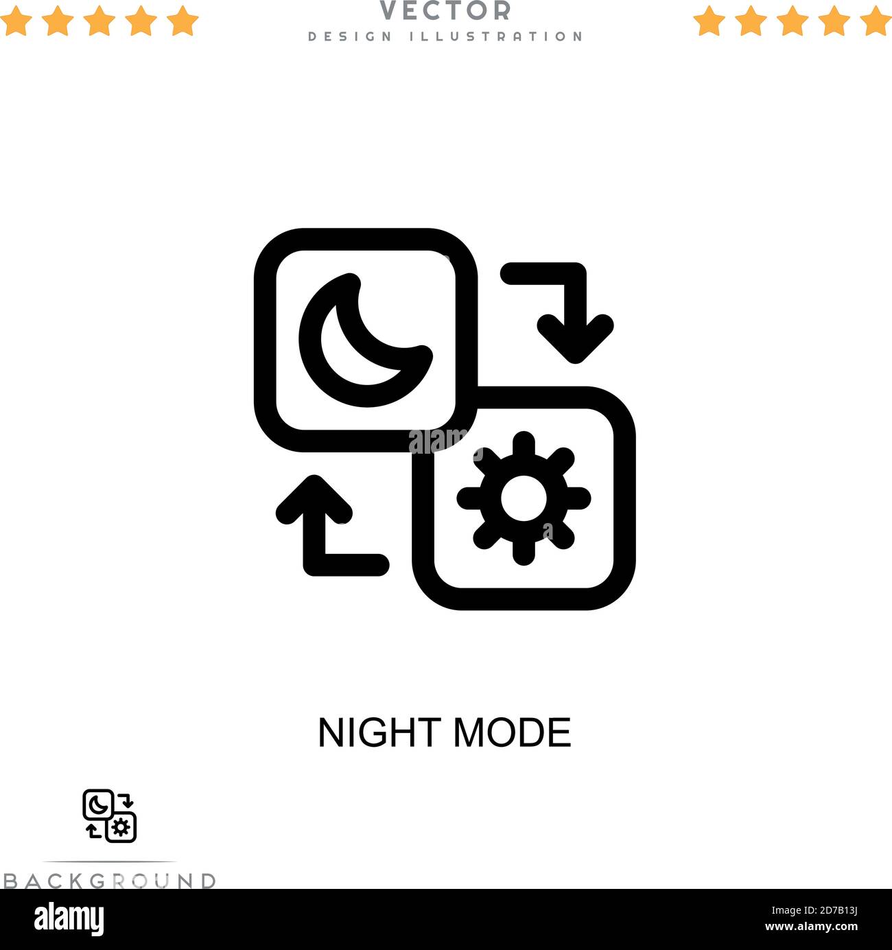Night mode icon. Simple element from digital disruption collection