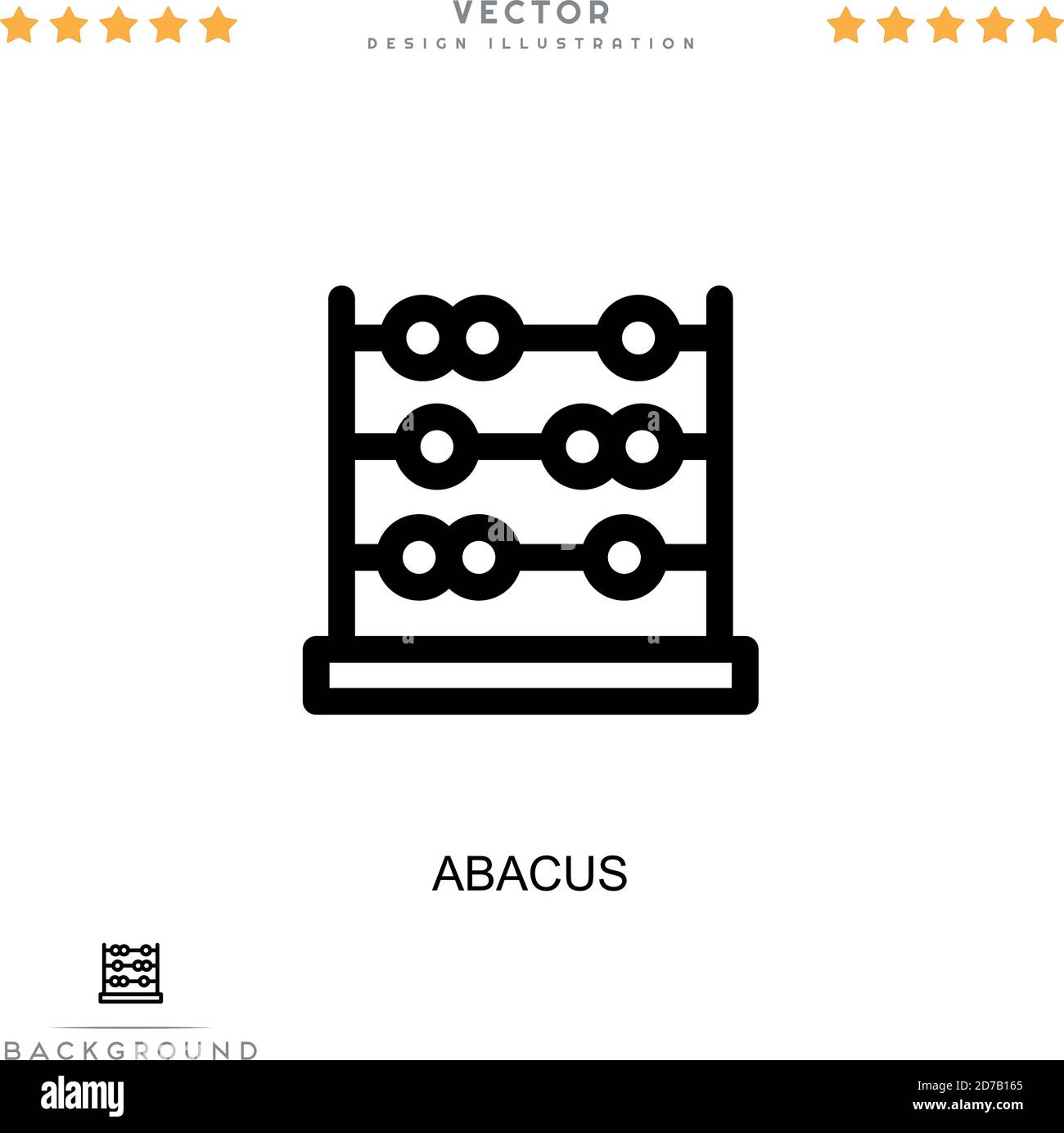 Abacus icon. Simple element from digital disruption collection. Line ...