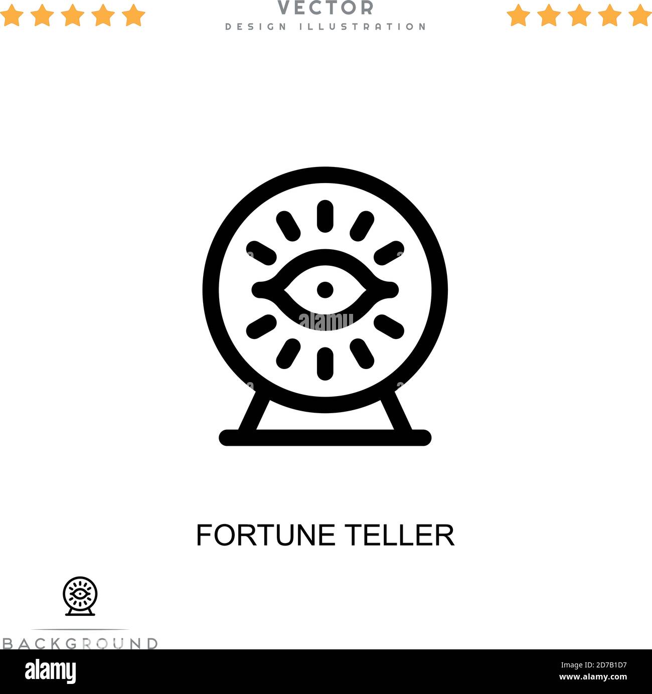 Fortune teller icon. Simple element from digital disruption collection
