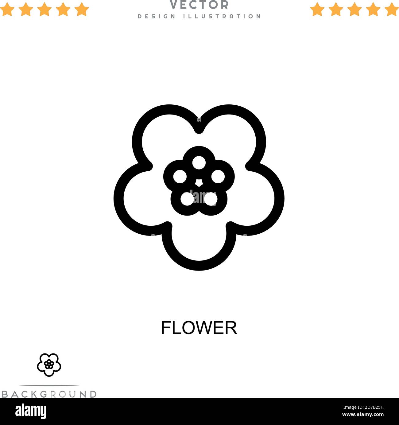 Flower icon. Simple element from digital disruption collection. Line ...