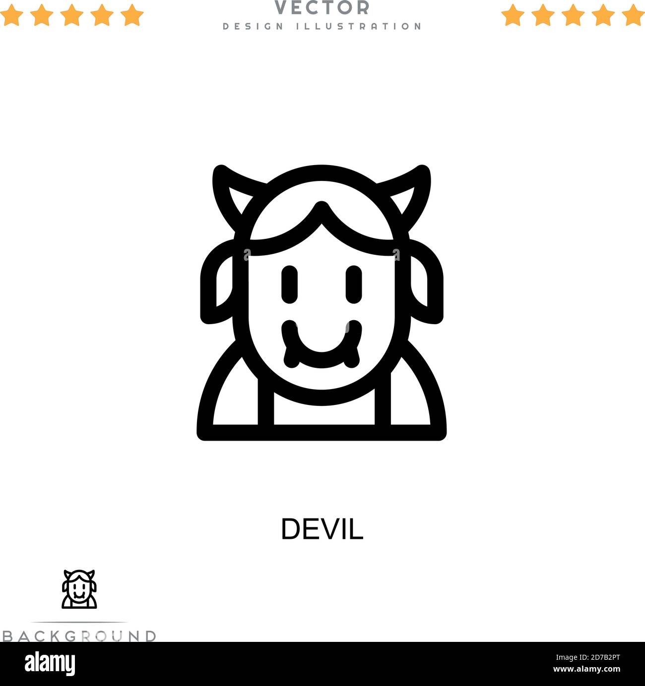 Devil icon. Simple element from digital disruption collection. Line ...