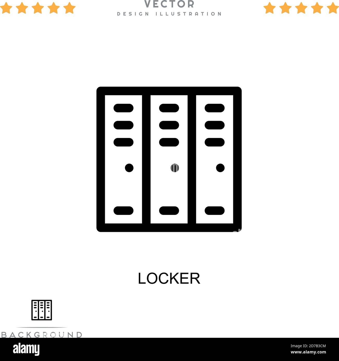 Locker icon. Simple element from digital disruption collection. Line ...