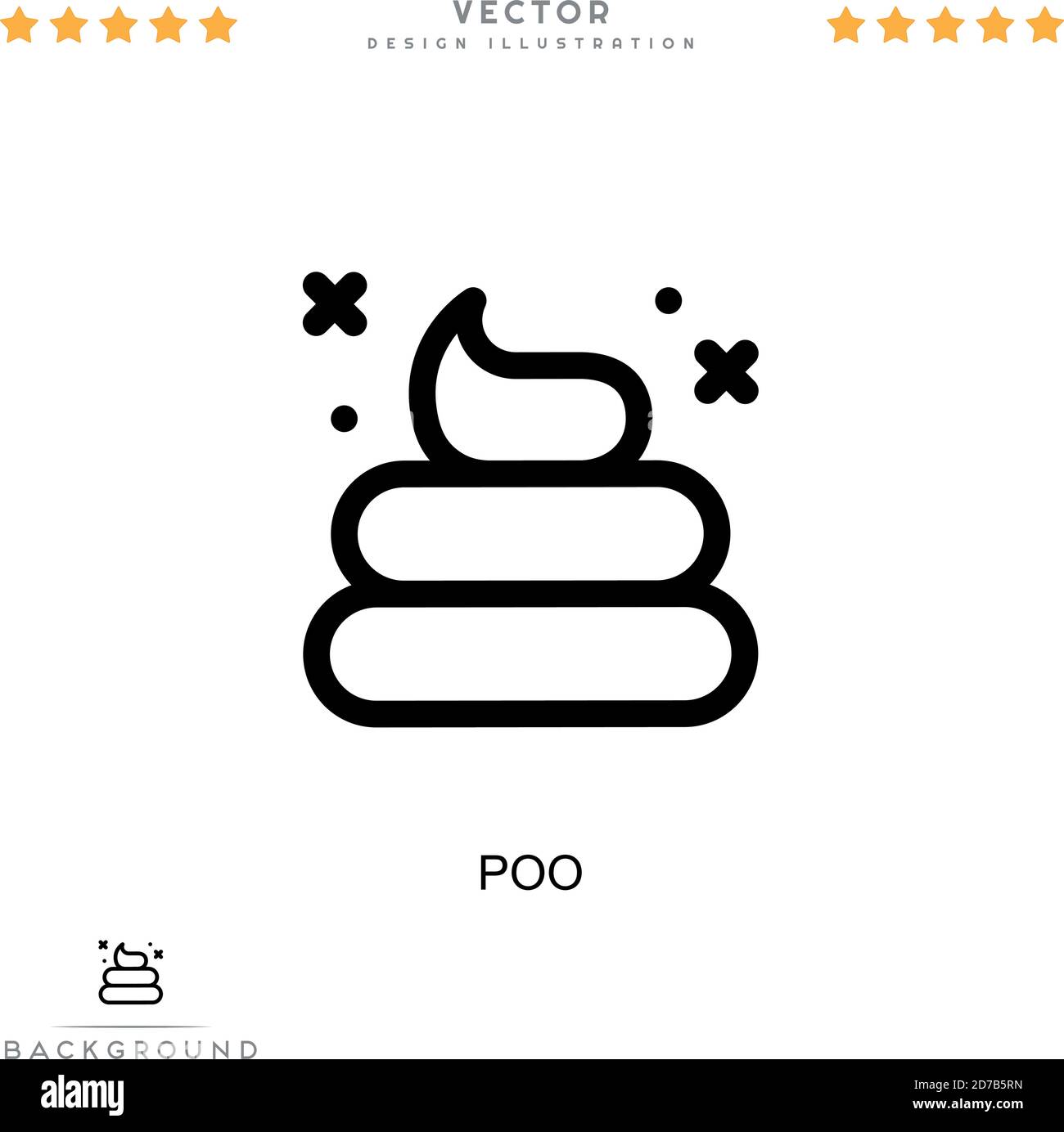 Poo icon. Simple element from digital disruption collection. Line Poo ...