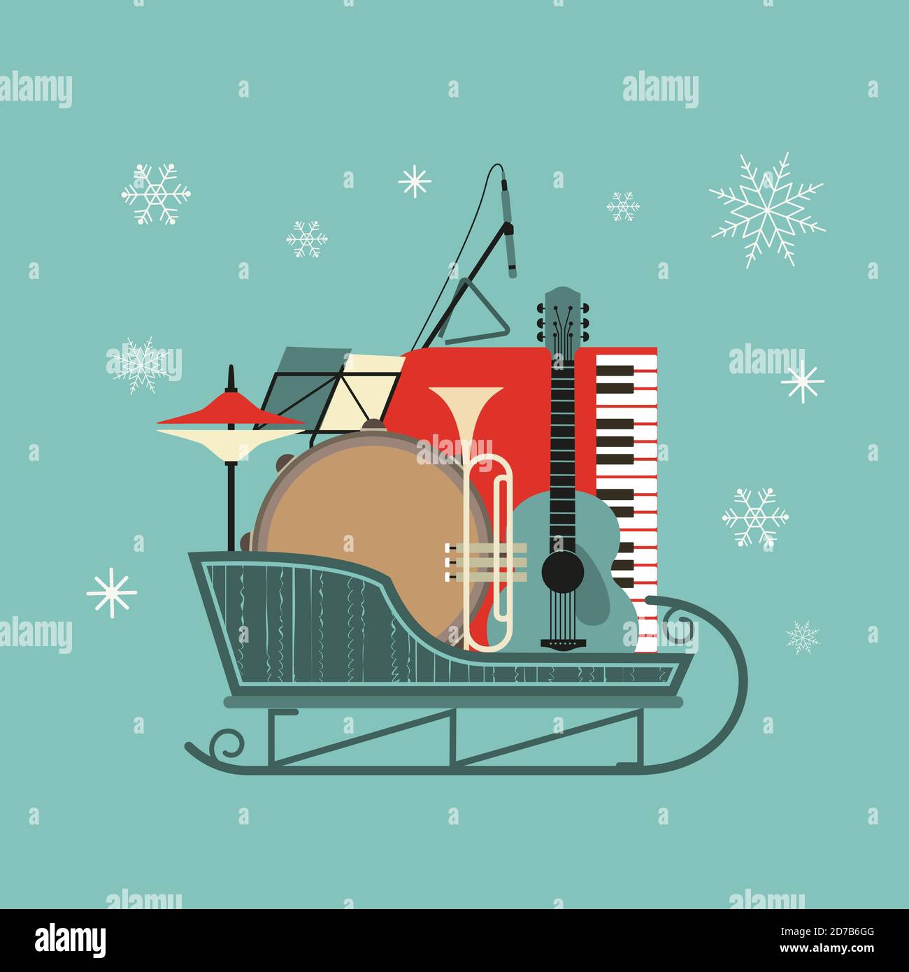 Christmas melody Stock Vector Images - Alamy