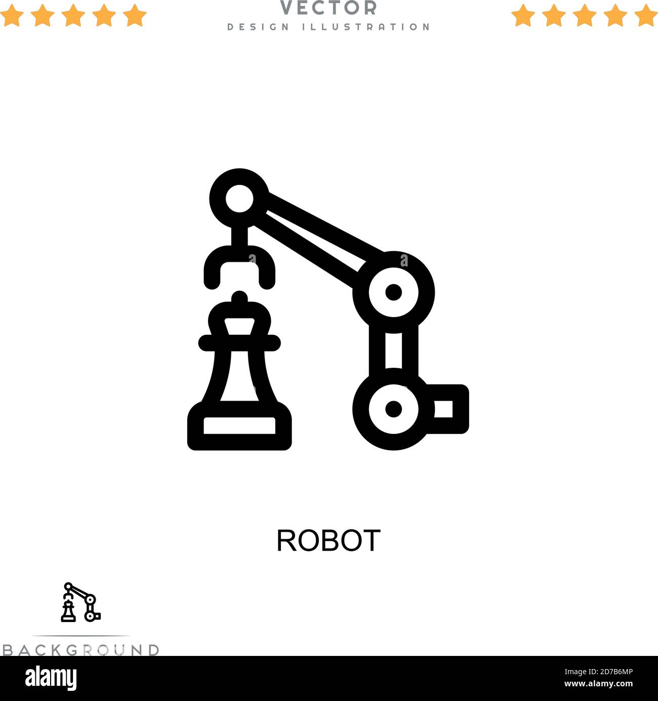 Robot icon. Simple element from digital disruption collection. Line ...