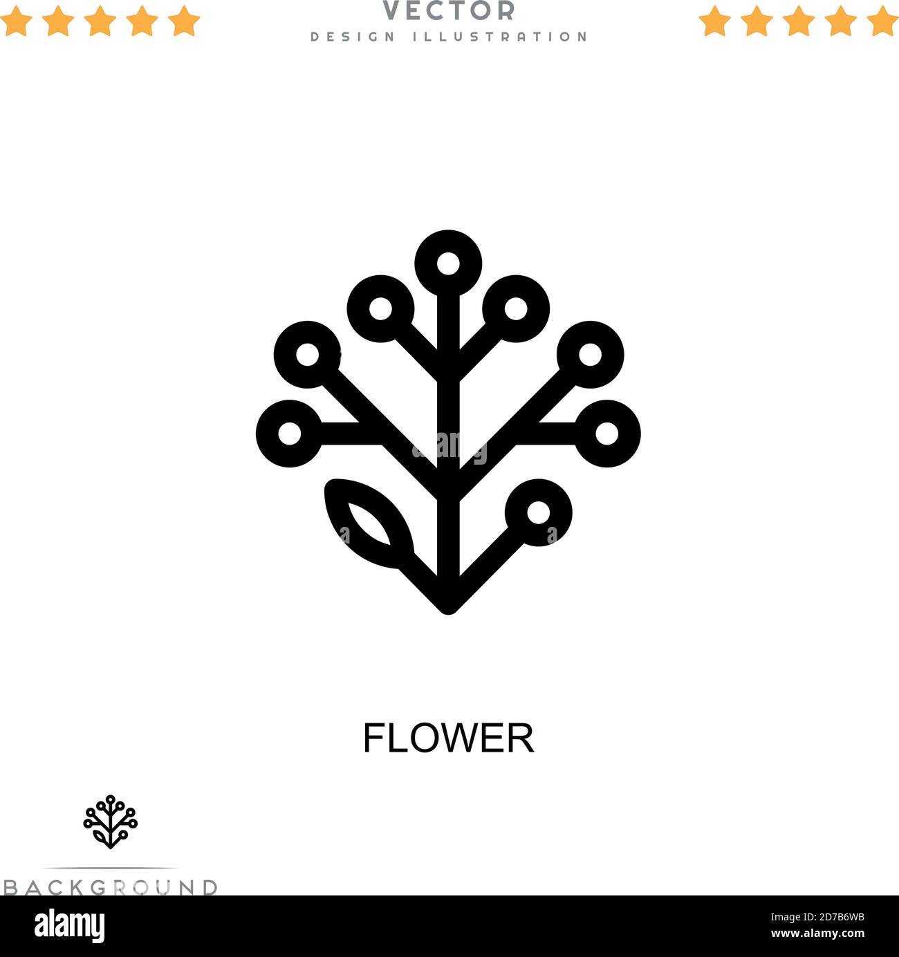 Flower icon. Simple element from digital disruption collection. Line ...
