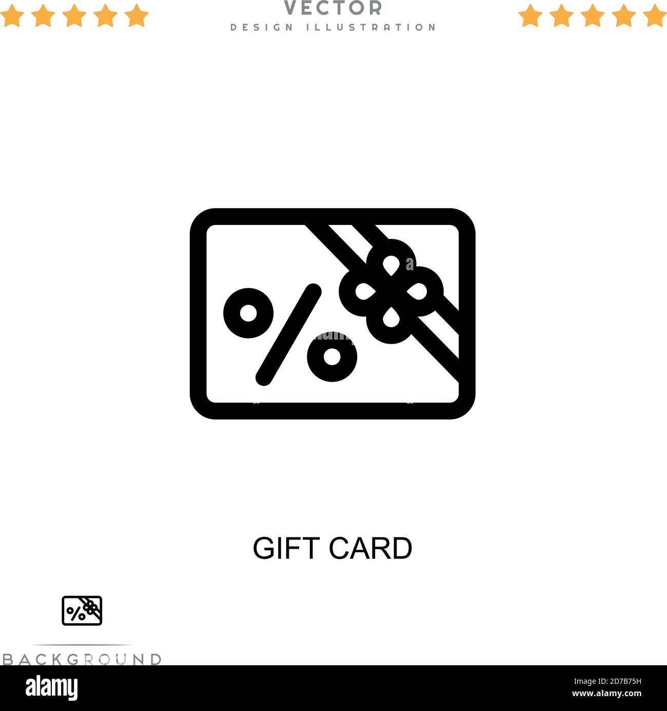 Gift card icon. Simple element from digital disruption collection. Line ...