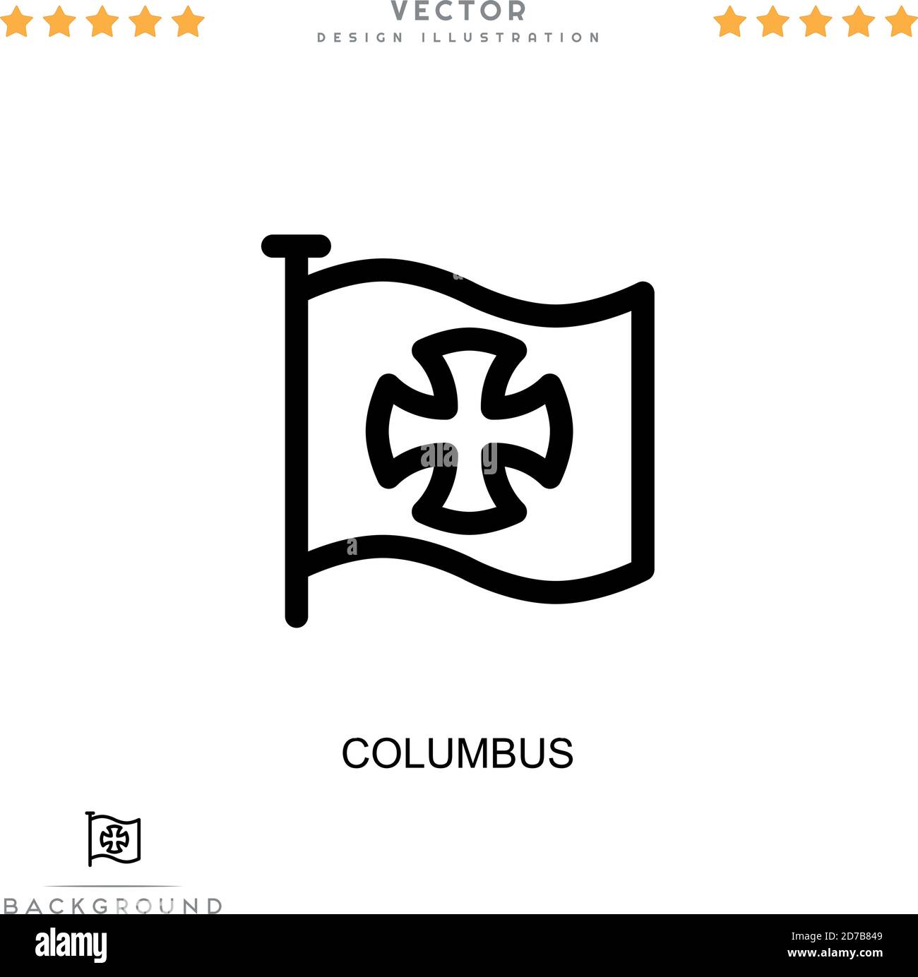 Columbus icon. Simple element from digital disruption collection. Line ...