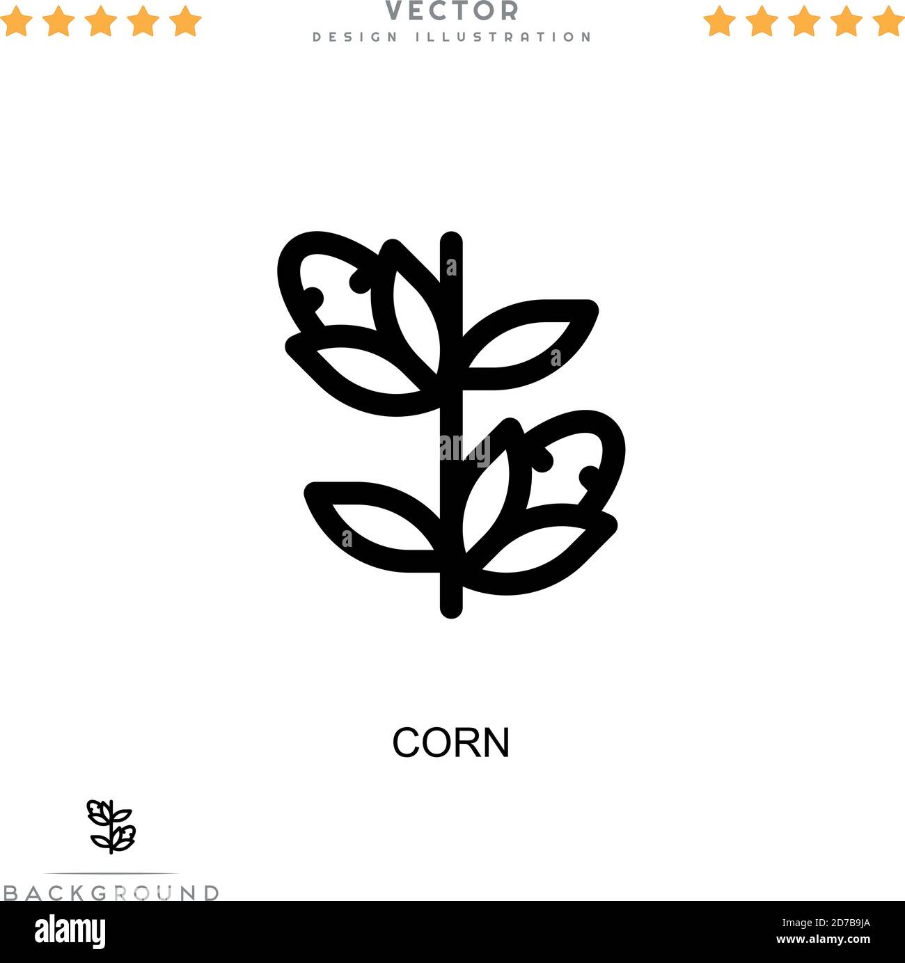 Corn icon. Simple element from digital disruption collection. Line Corn ...