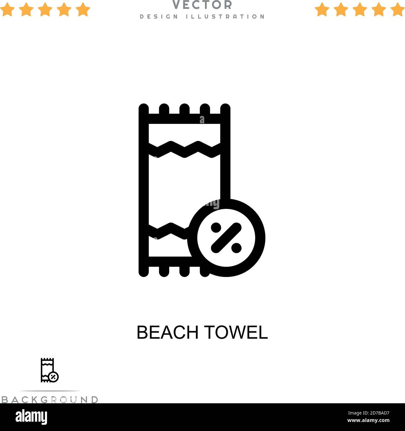 Beach towel icon. Simple element from digital disruption collection