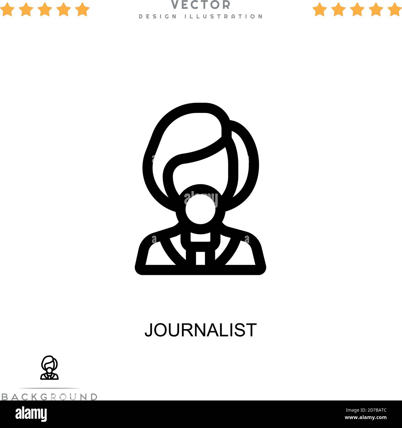 Journalist icon. Simple element from digital disruption collection ...