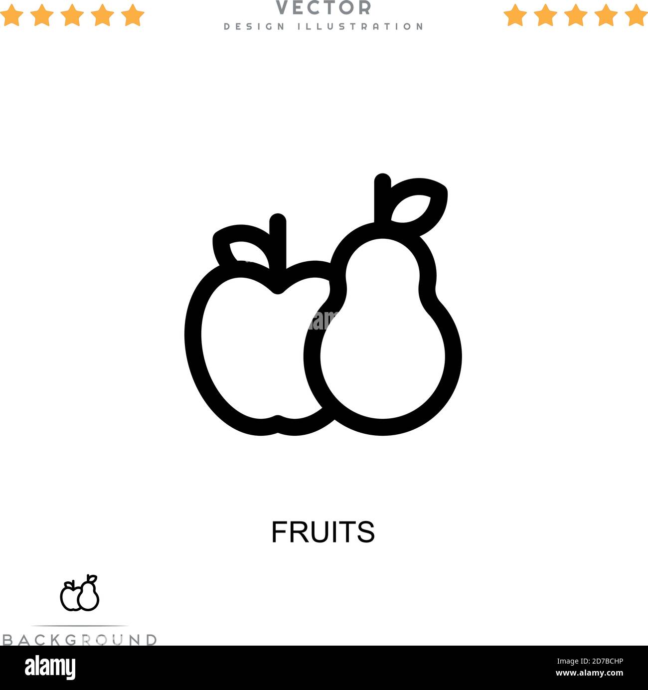Fruits icon. Simple element from digital disruption collection. Line ...