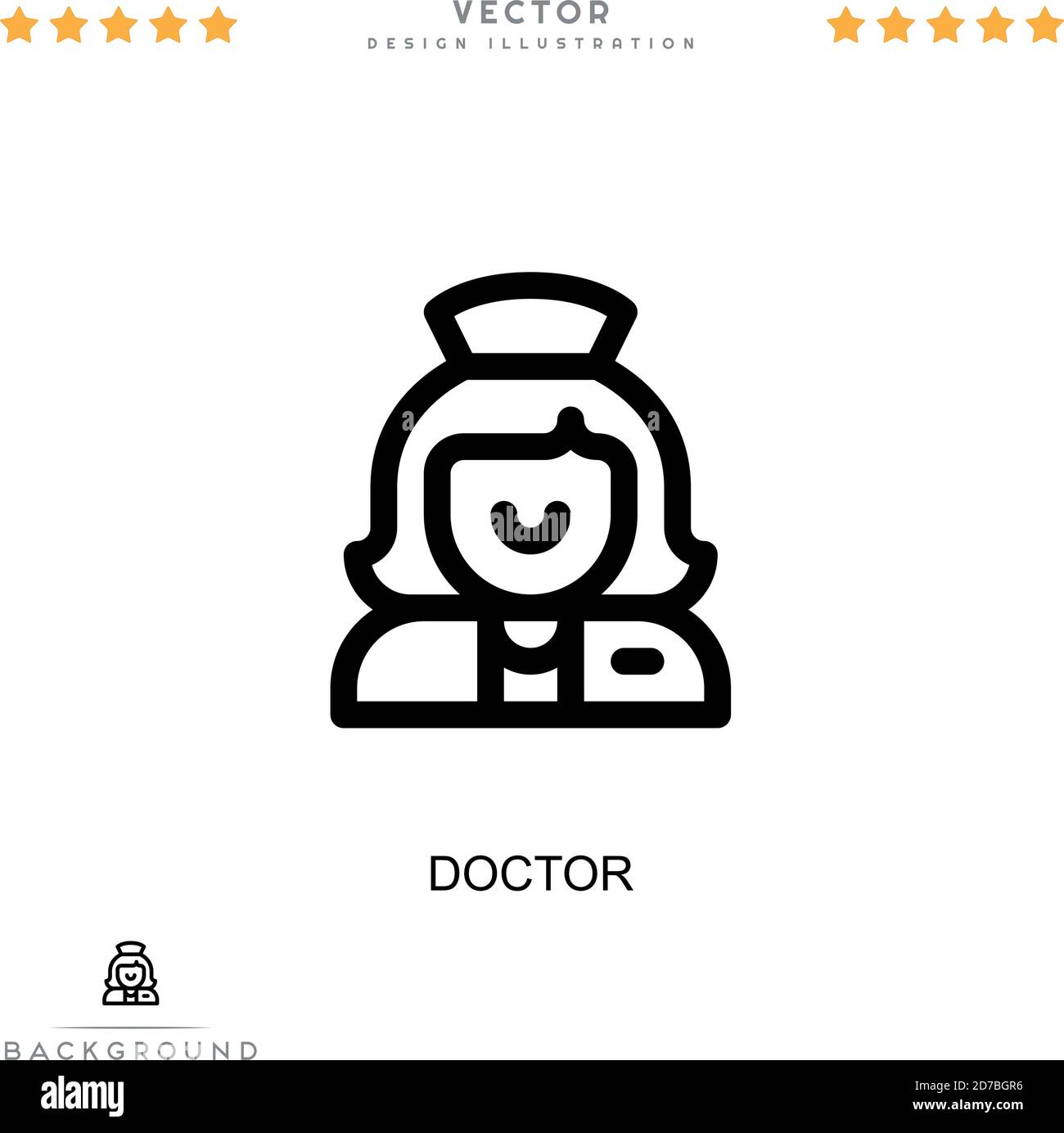 Doctor icon. Simple element from digital disruption collection. Line ...