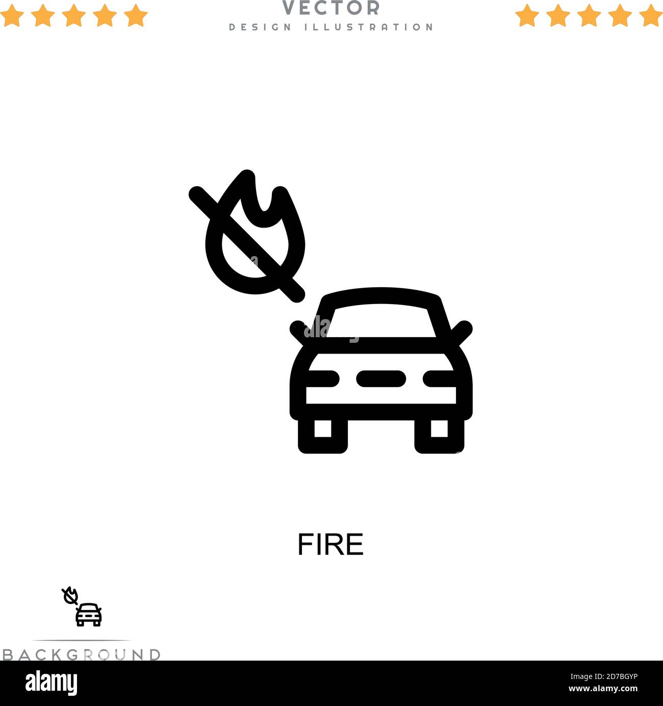 Fire icon. Simple element from digital disruption collection. Line Fire ...