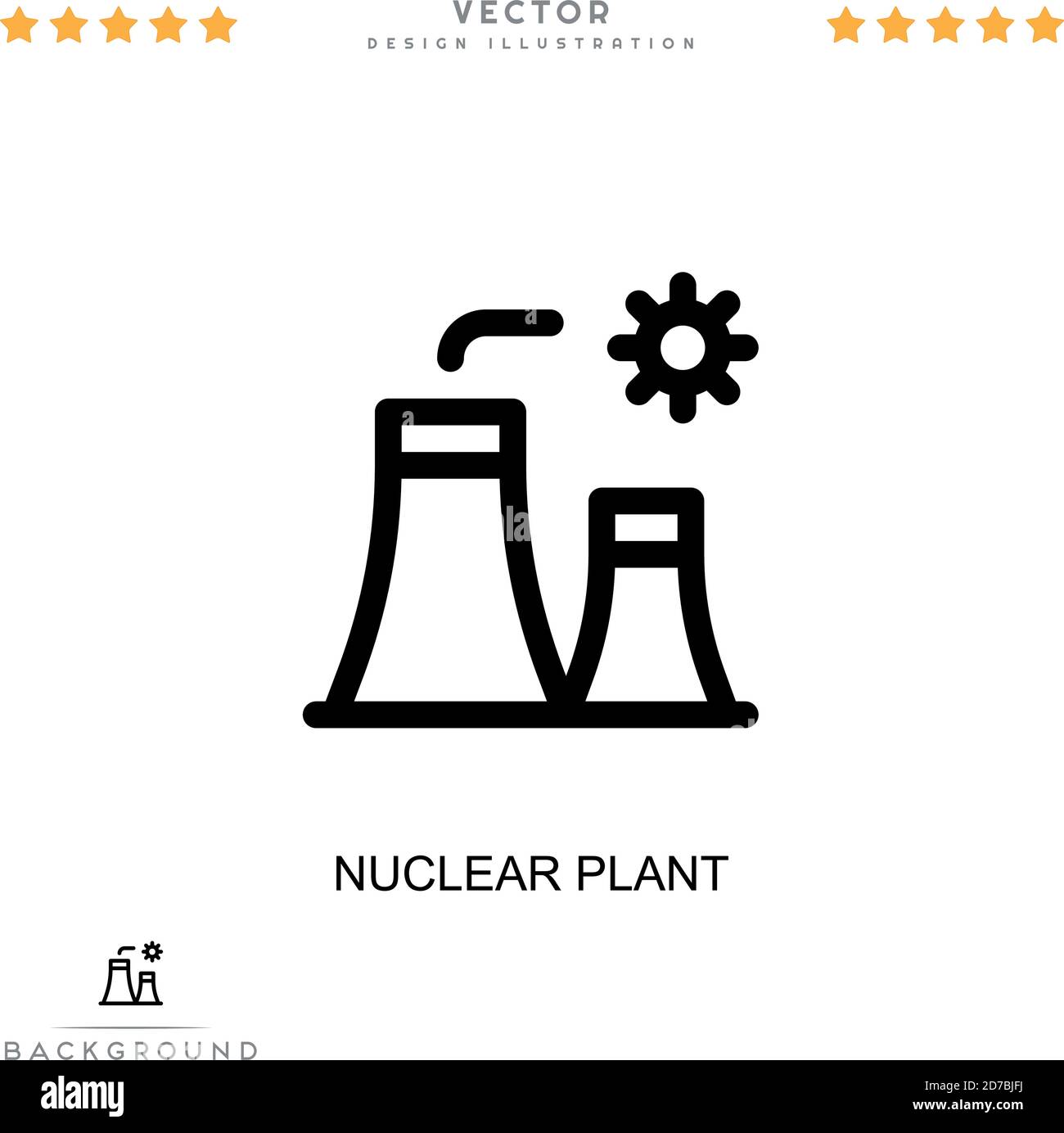 Nuclear plant icon. Simple element from digital disruption collection