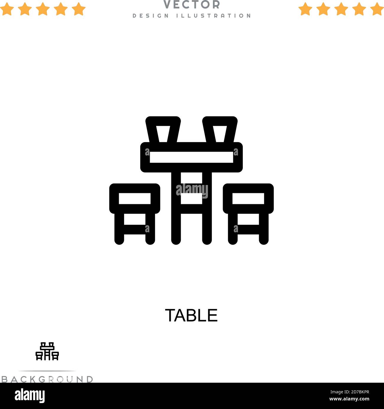 Table icon. Simple element from digital disruption collection. Line Table icon for templates, infographics and more Stock Vector