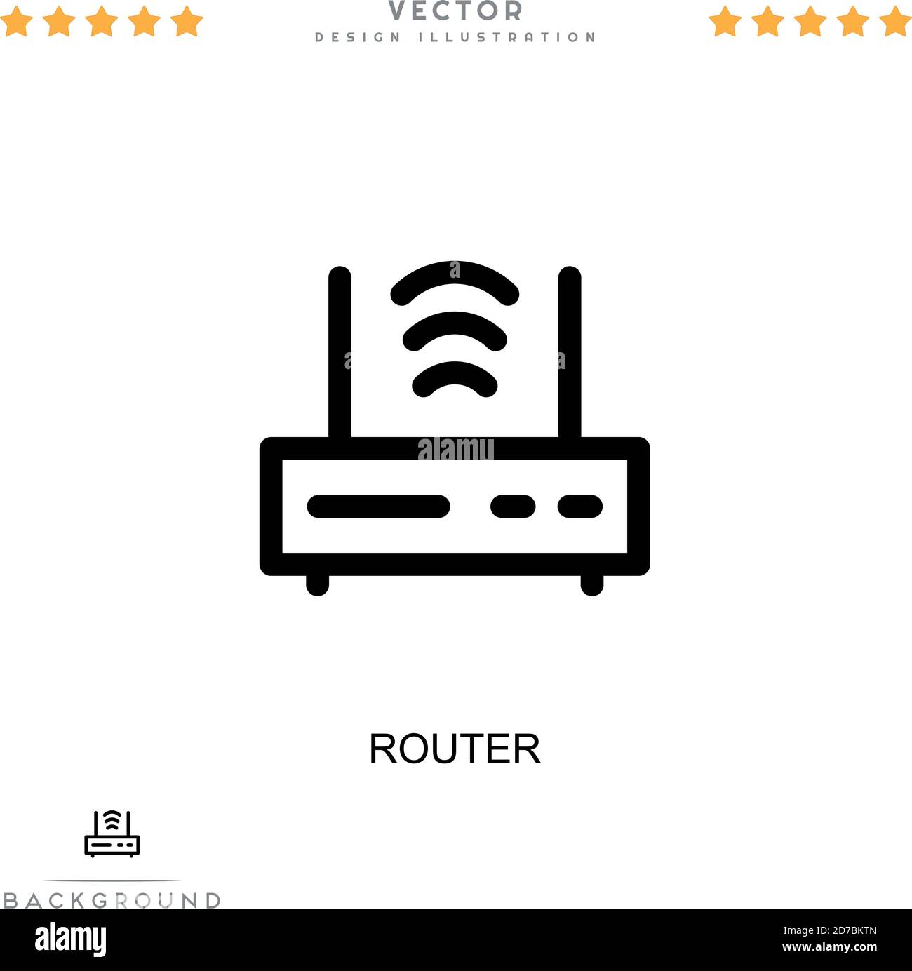 Router icon. Simple element from digital disruption collection. Line