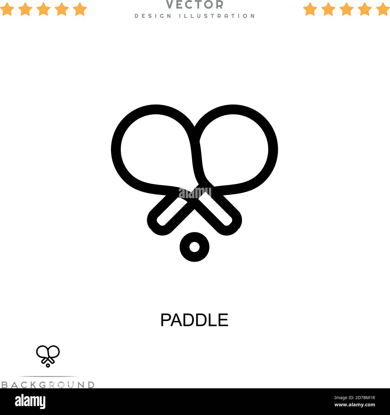 Paddle icon. Simple element from digital disruption collection. Line Paddle icon for templates, infographics and more Stock Vector