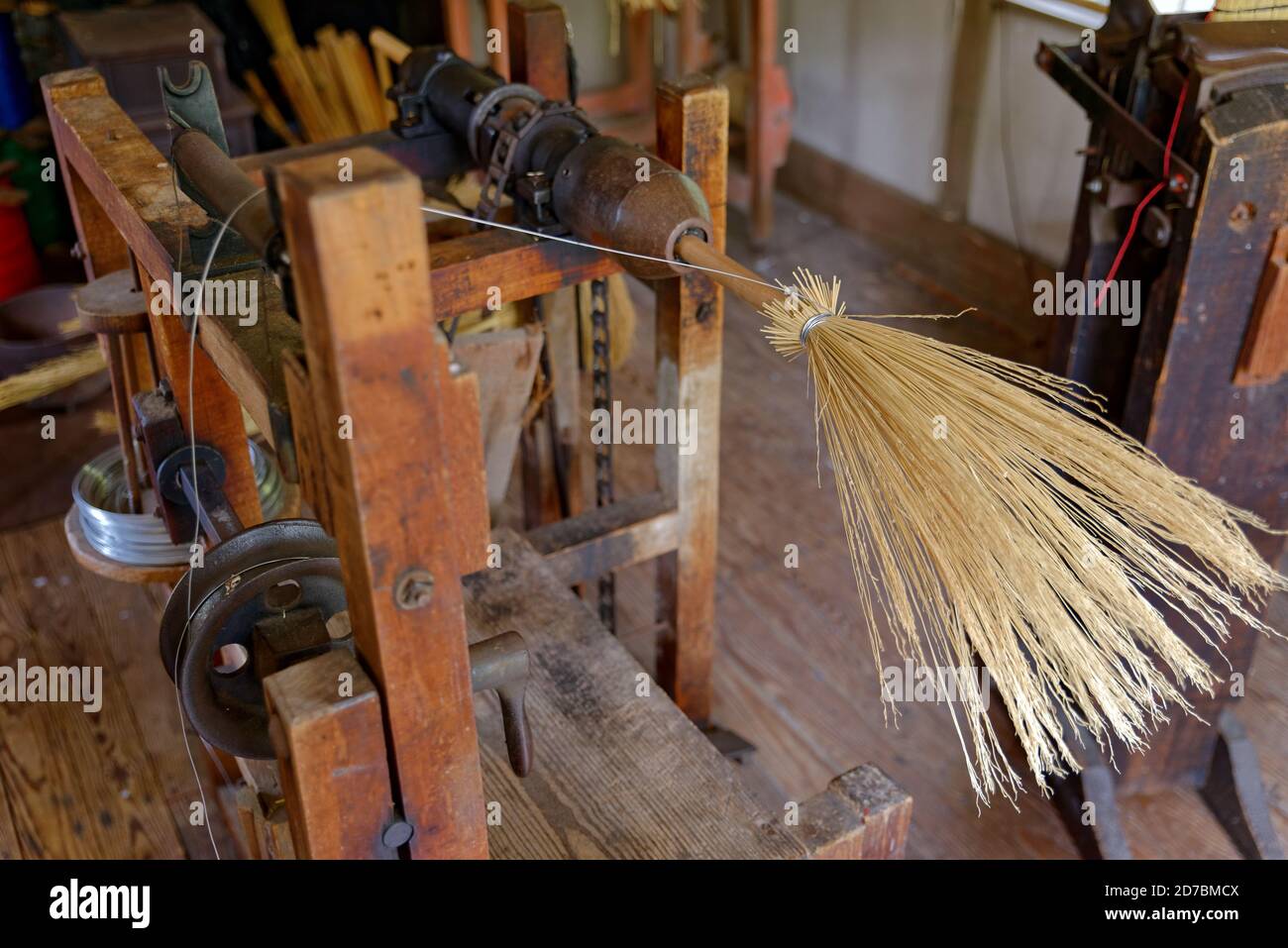 Antique broom making machine hi-res stock photography and images - Alamy