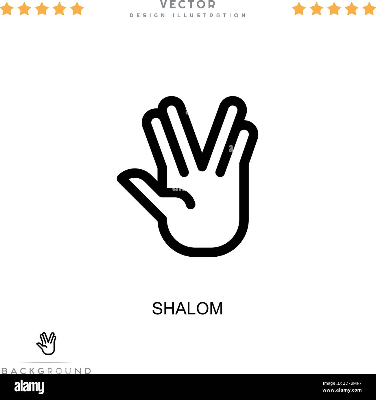 Shalom icon. Simple element from digital disruption collection. Line