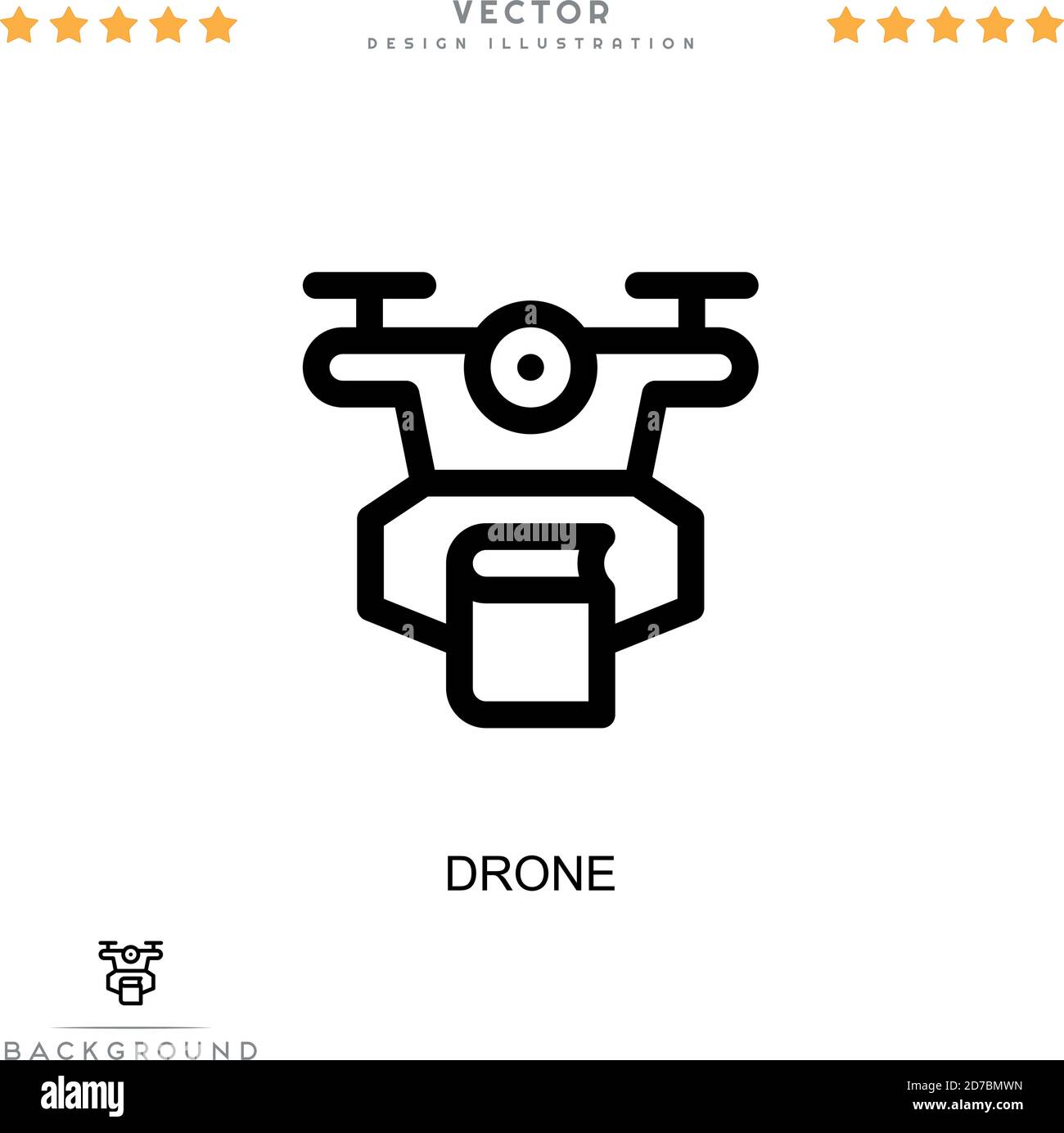 Drone icon. Simple element from digital disruption collection. Line ...