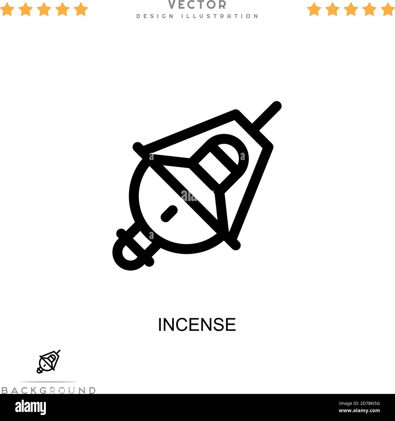 Incense icon. Simple element from digital disruption collection. Line