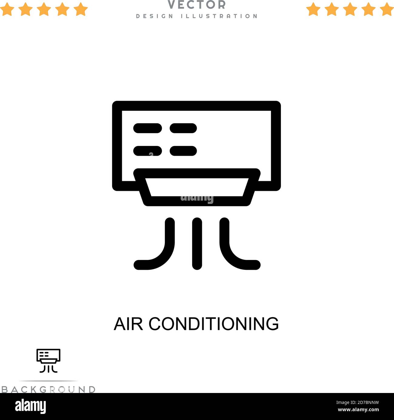 Air Conditioning Icon Simple Element From Digital Disruption Collection Line Air Conditioning Icon For Templates Infographics And More Stock Vector Image Art Alamy