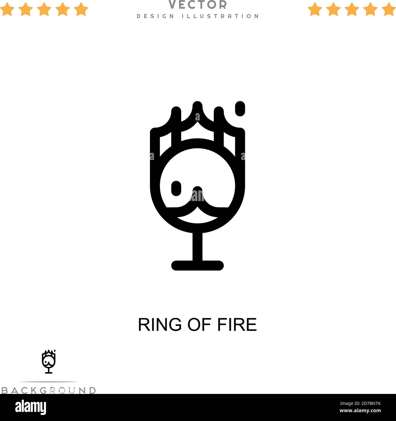 Ring of fire icon. Simple element from digital disruption collection