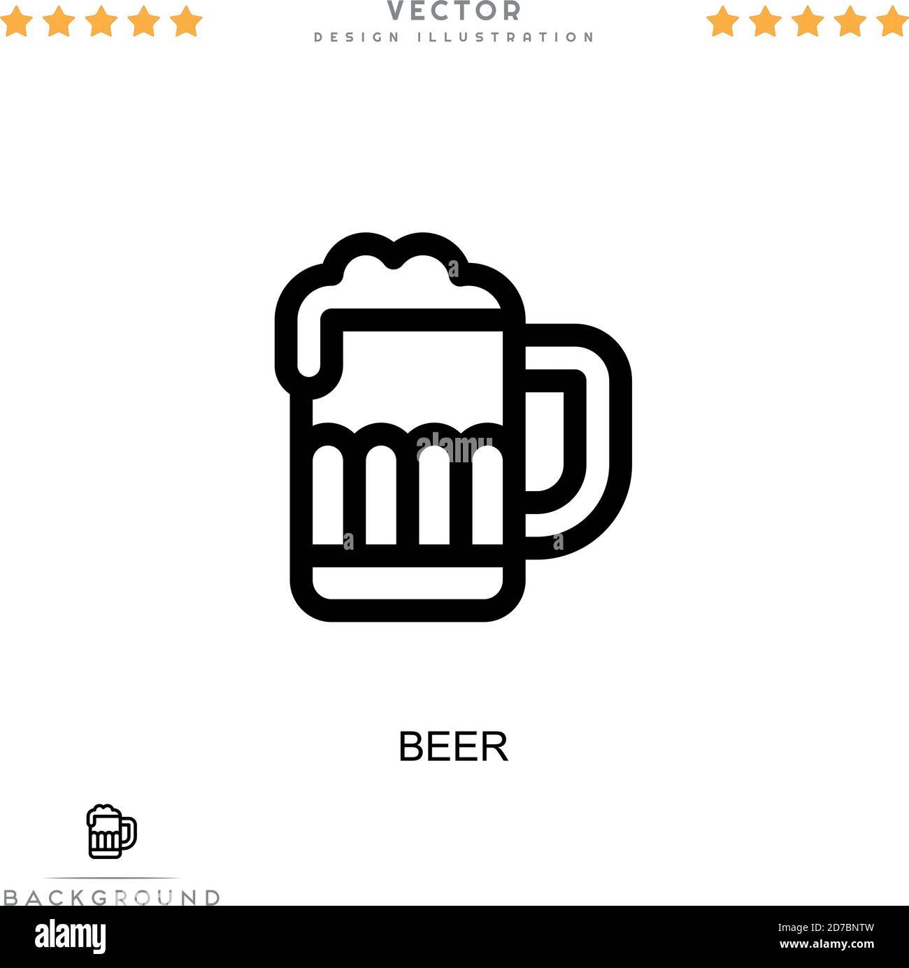 Beer icon. Simple element from digital disruption collection. Line Beer ...