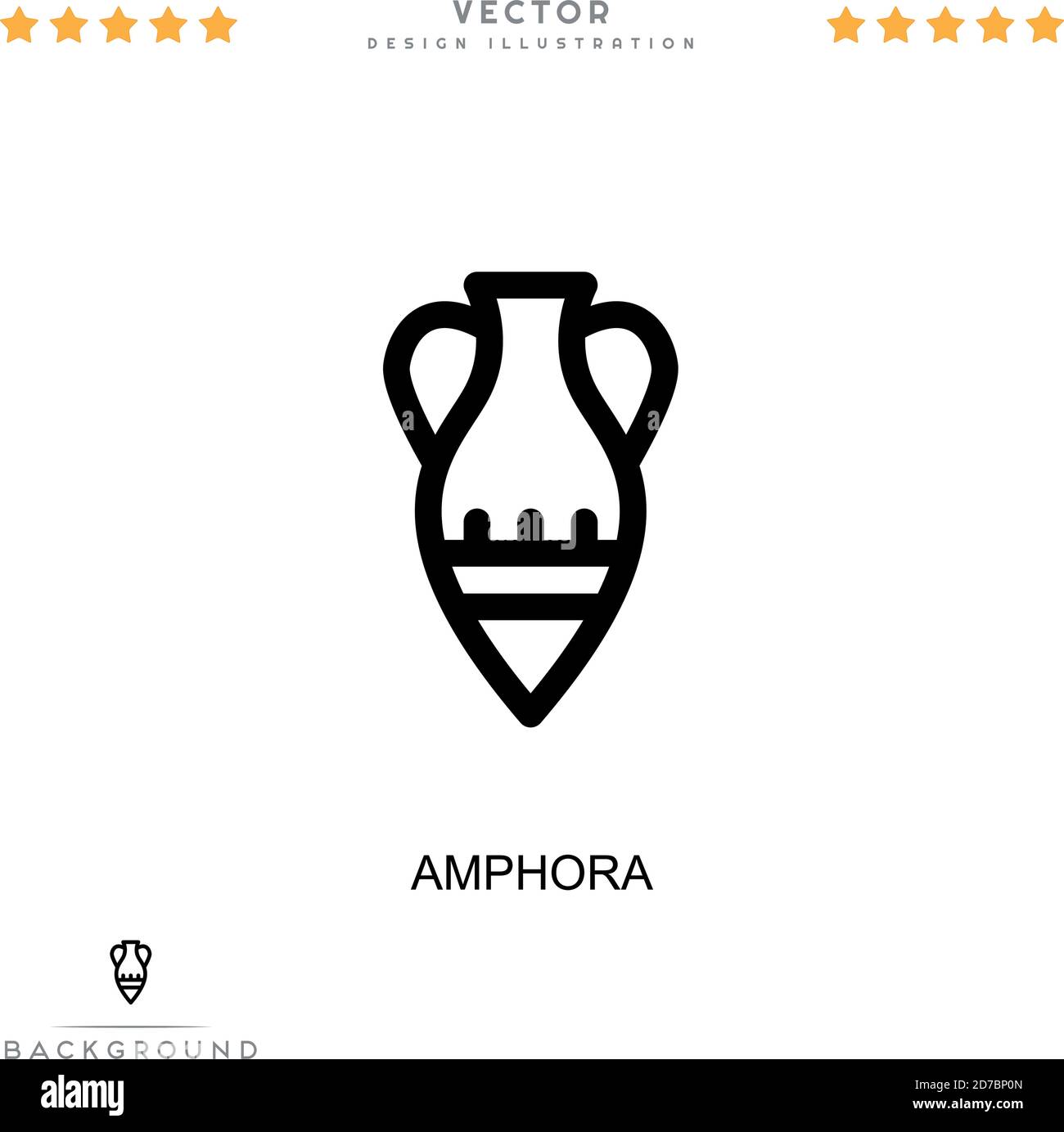 Amphora icon. Simple element from digital disruption collection. Line