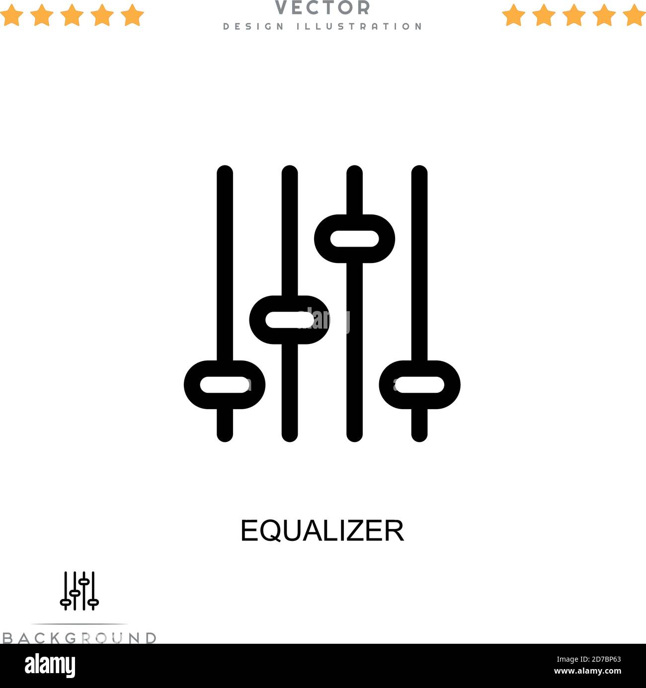 Equalizer icon. Simple element from digital disruption collection. Line