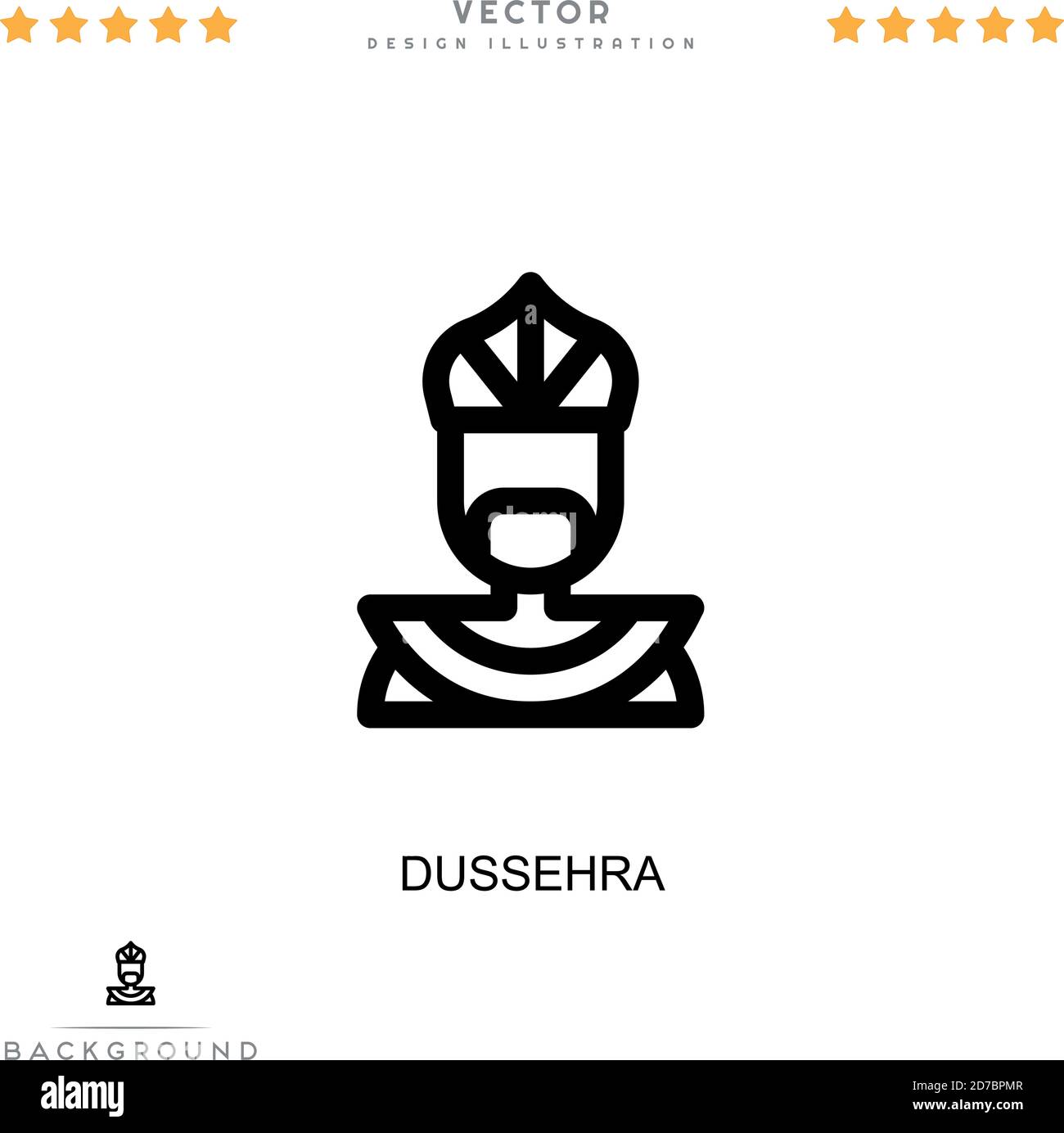 Dussehra icon. Simple element from digital disruption collection. Line ...