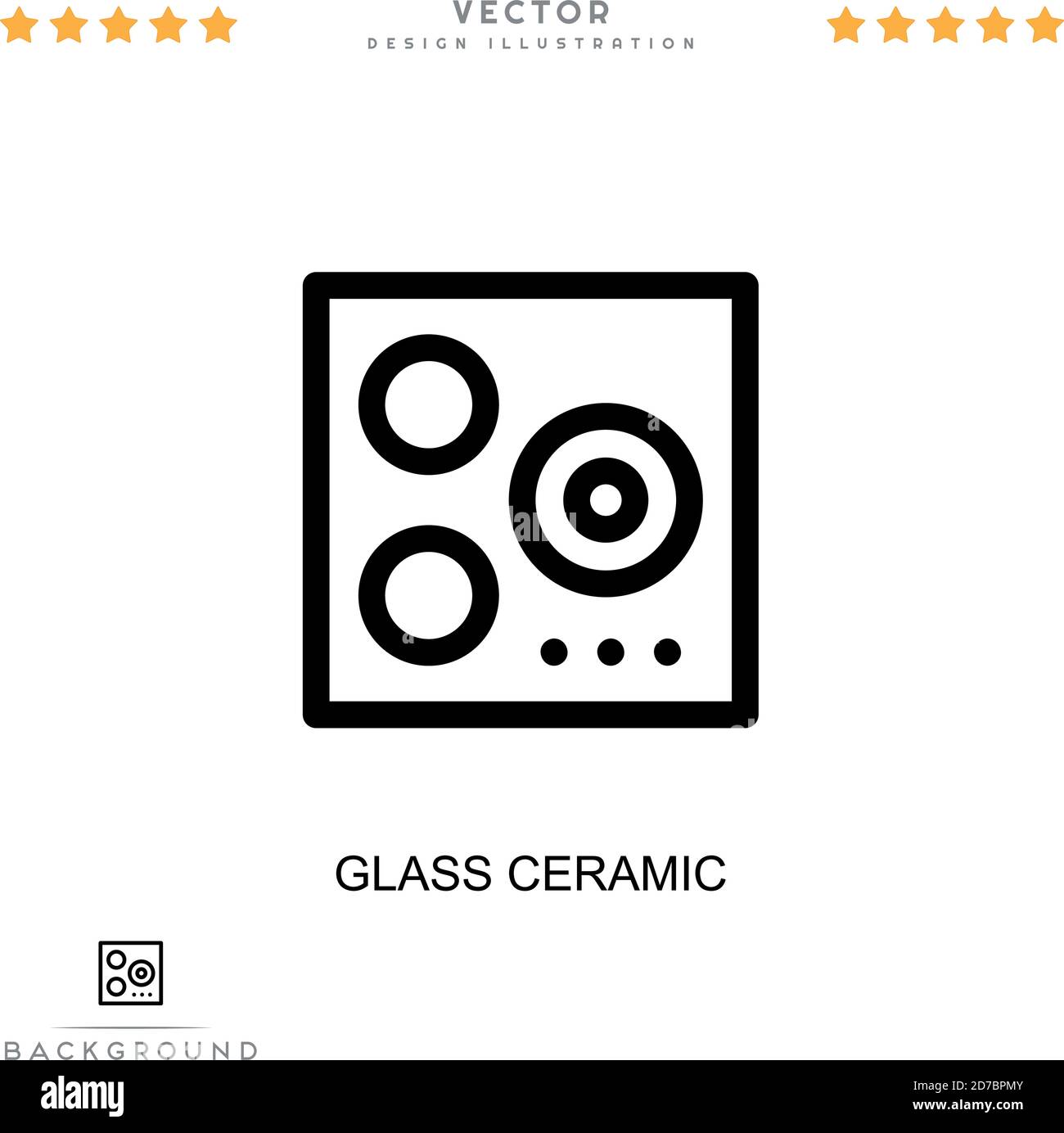 Glass ceramic icon. Simple element from digital disruption collection
