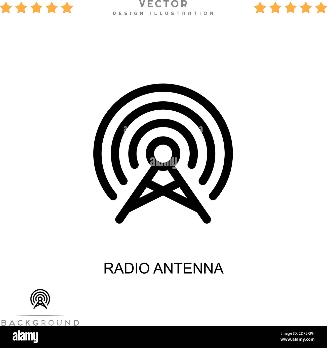 Radio antenna icon. Simple element from digital disruption collection ...