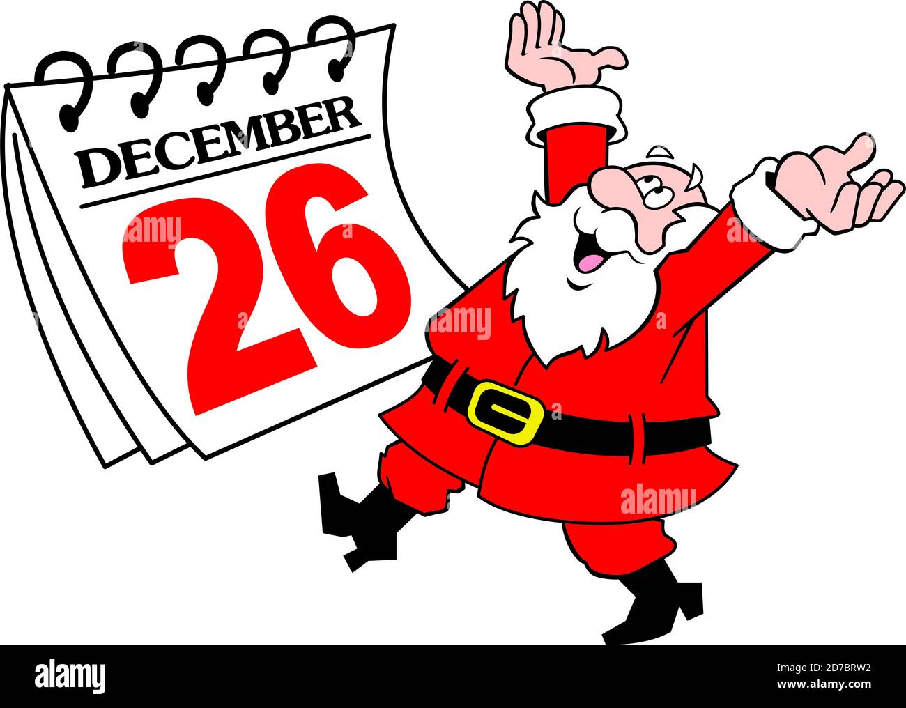 Santa Happy December 26 Stock Photo - Alamy