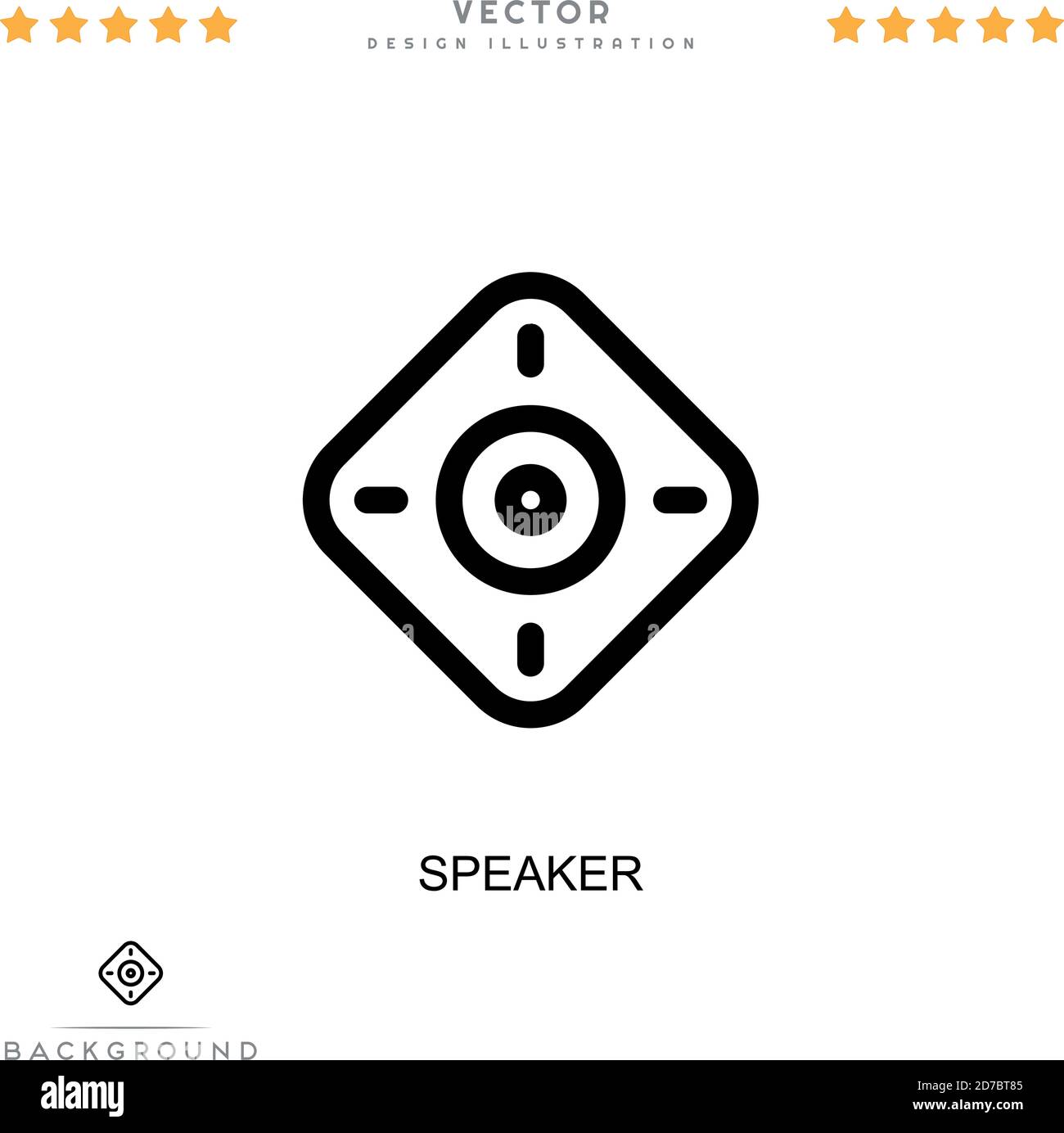 Speaker icon. Simple element from digital disruption collection. Line
