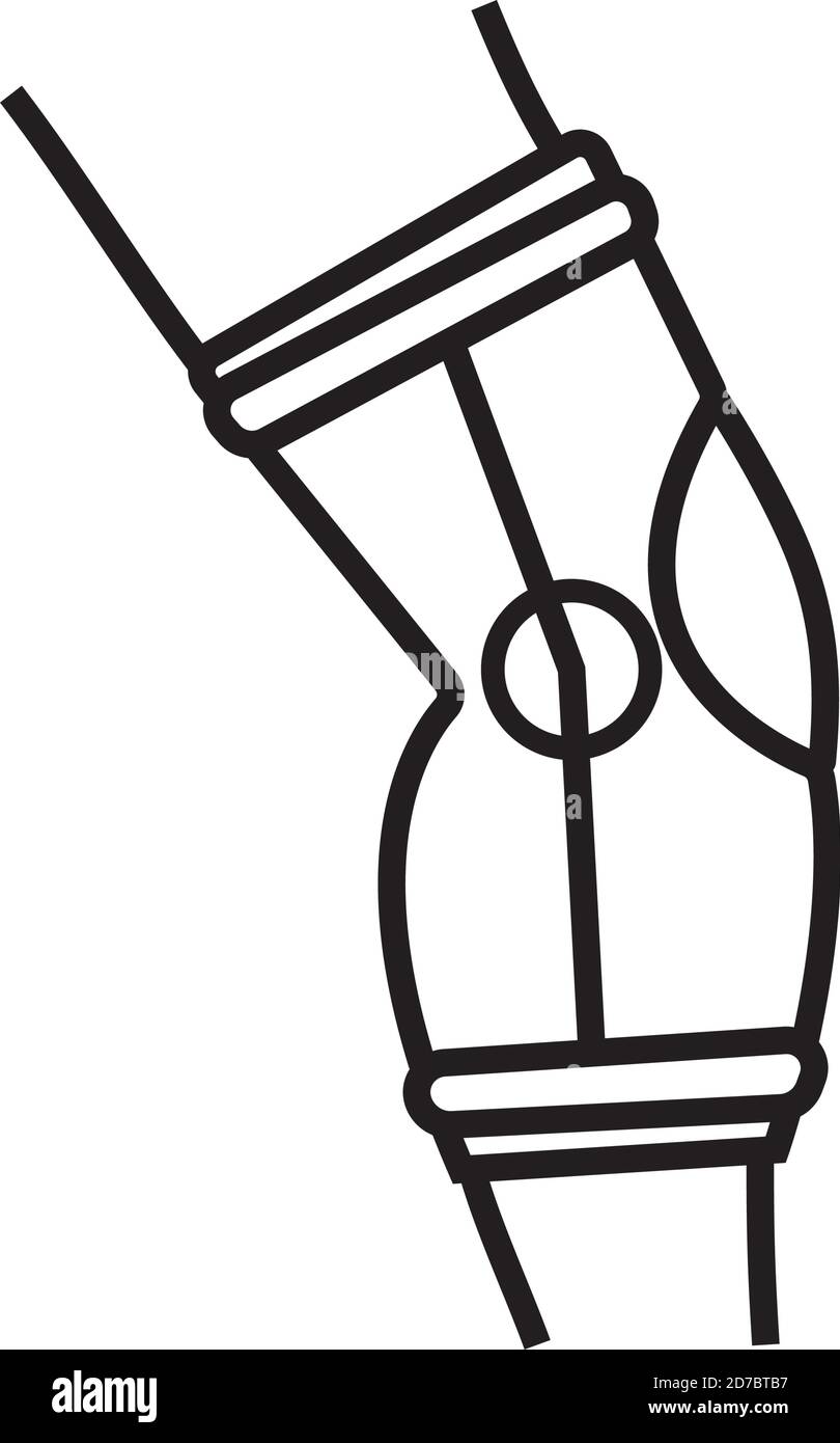 Hinged knee brace Stock Vector Images Alamy