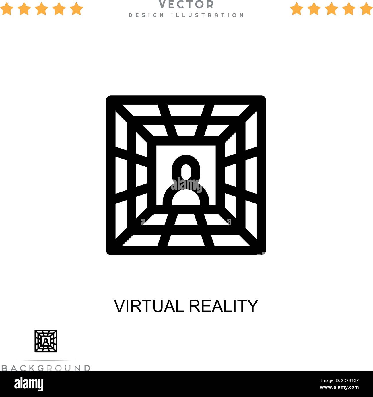Virtual reality icon. Simple element from digital disruption collection ...